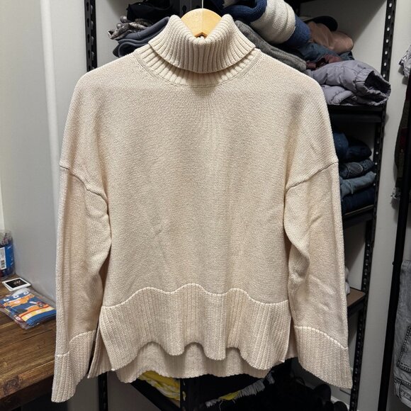 Part Two Cream Turtleneck Sweater | Size XL | Cotton & Cashmere Blend | EUC - Picture 1 of 8